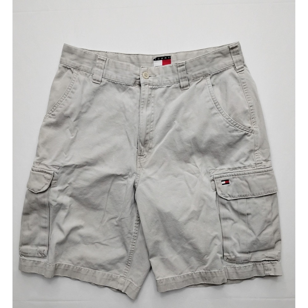 Tommy Hilfiger Men's Khaki Cargo Shorts Size 32 Safari Shorts
